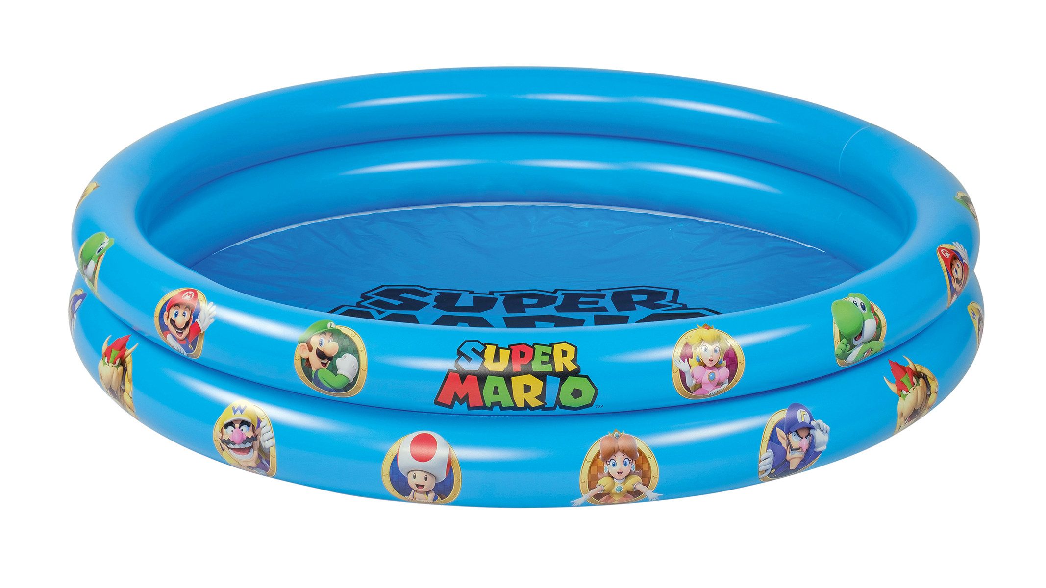 Happy People Planschbecken 2-Ring-Pool Super Mario 122x23cm, mit bedrucktem Boden