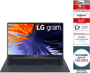 LG Electronics SuperSlim (2023) Ultralight Notebook (Intel Core i7, Intel Iris Xe Graphics, 1000 GB SSD, 16GB RAM 16h Akkulaufzeit 16:9 OLED, Full-HD Thunderbolt 4, Mirametrix)