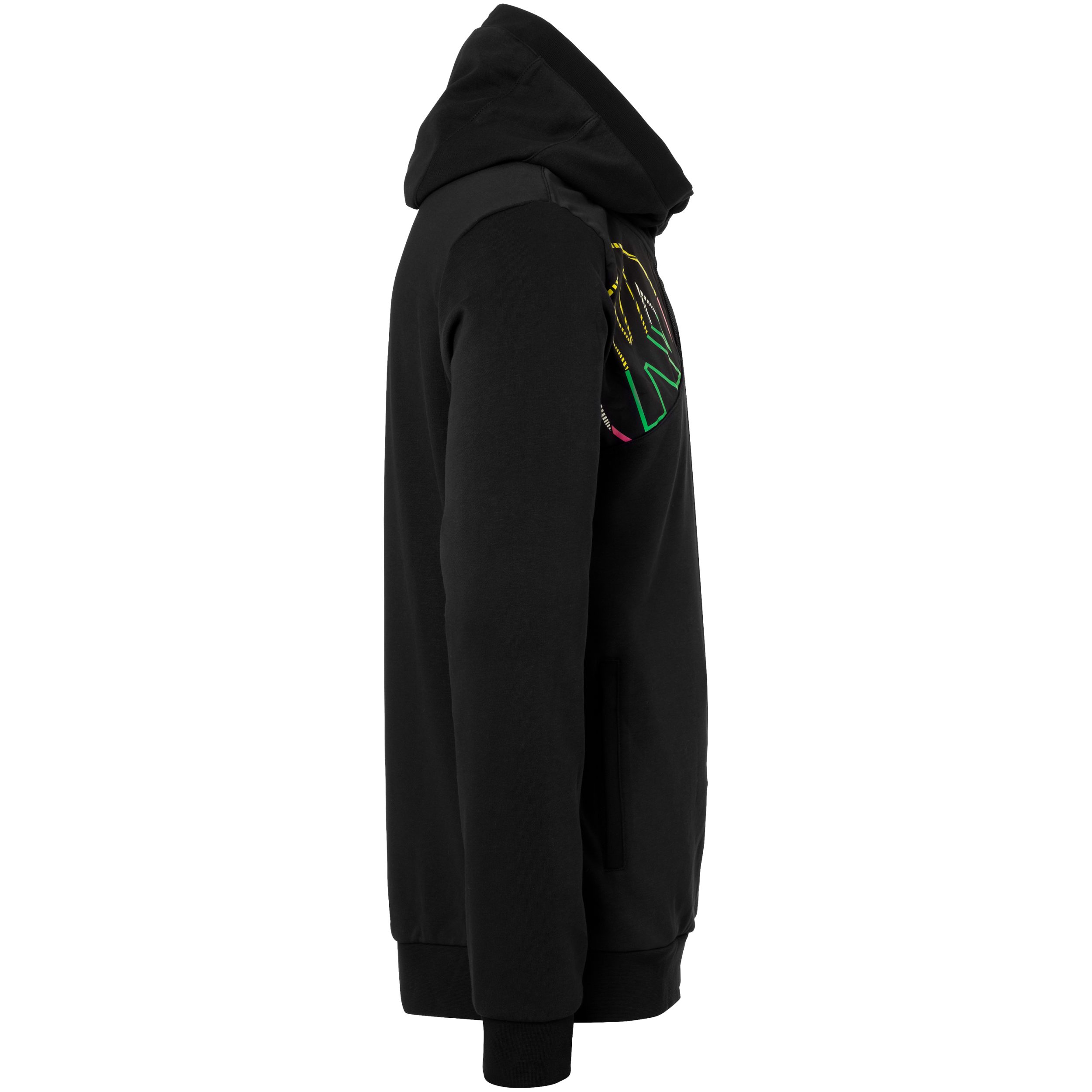 schwarz BACK2COLOUR Kurzarmshirt Kempa JACKET HOOD