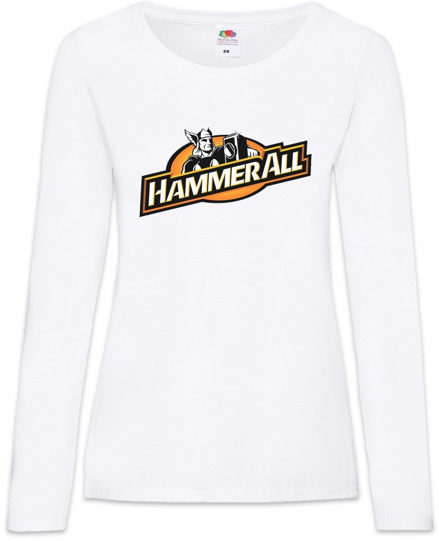 Langarmshirt Hammer All Logo Damen Langarmshirt Thors Wikinger The Comic Vikings