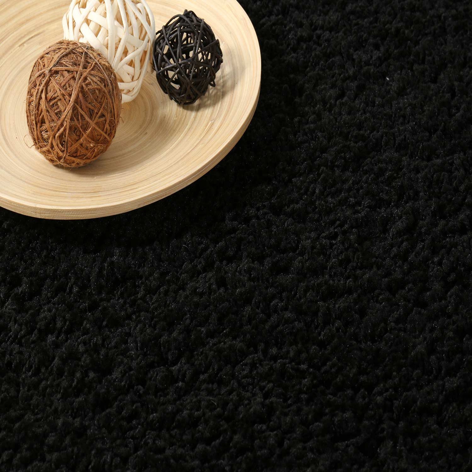 Vimoda Hochflor-Läufer Shaggy, Hochflor Teppich in 13 Uni Farben, Runde Teppiche, Rechteckig, Höhe: 25 mm, teppichläufer flur, Teppich Wohnzimmer, teppich schlafzimmer