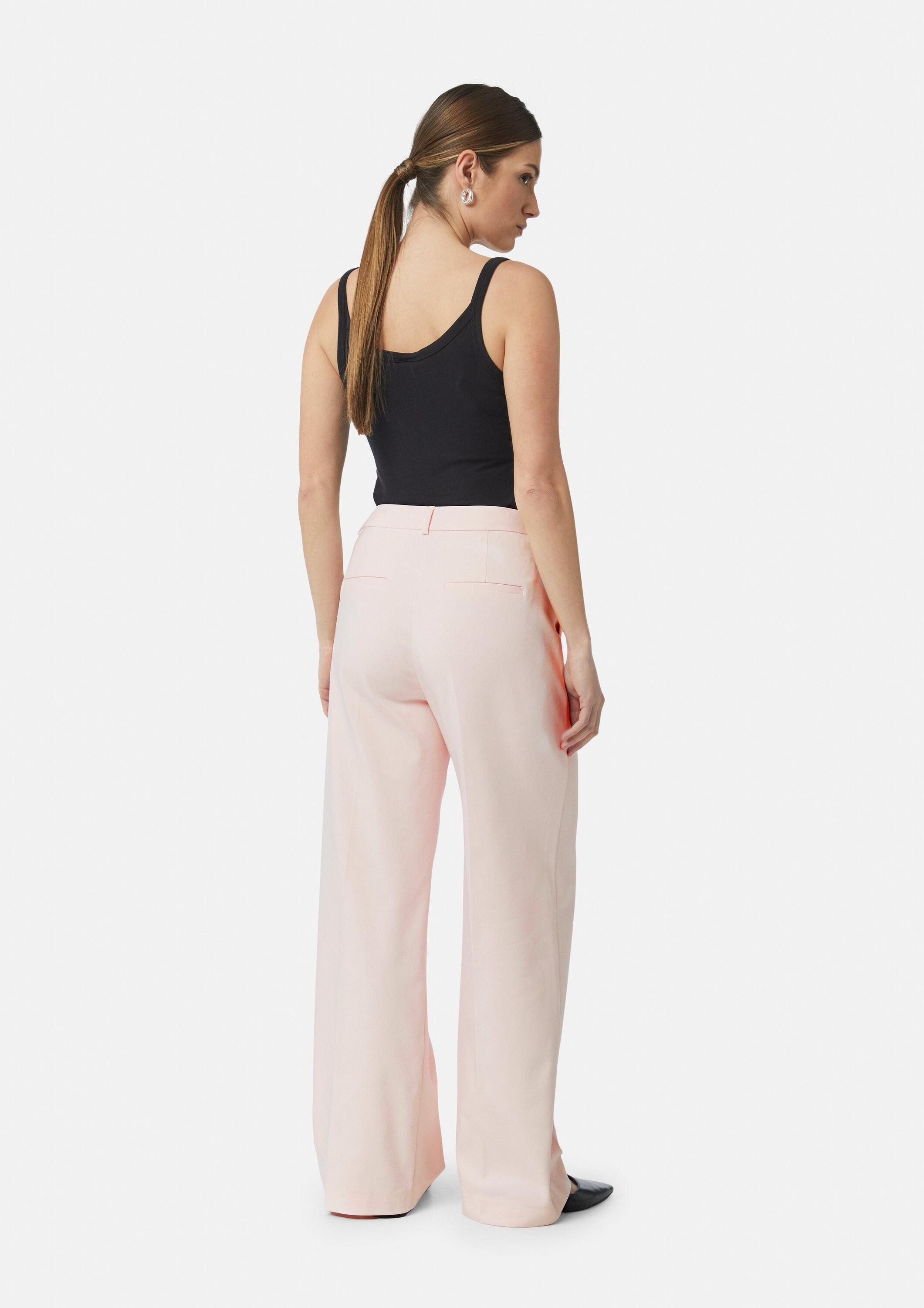 comma Chinos Hose Elegante Hose im Loose Fit mit Wide Leg
