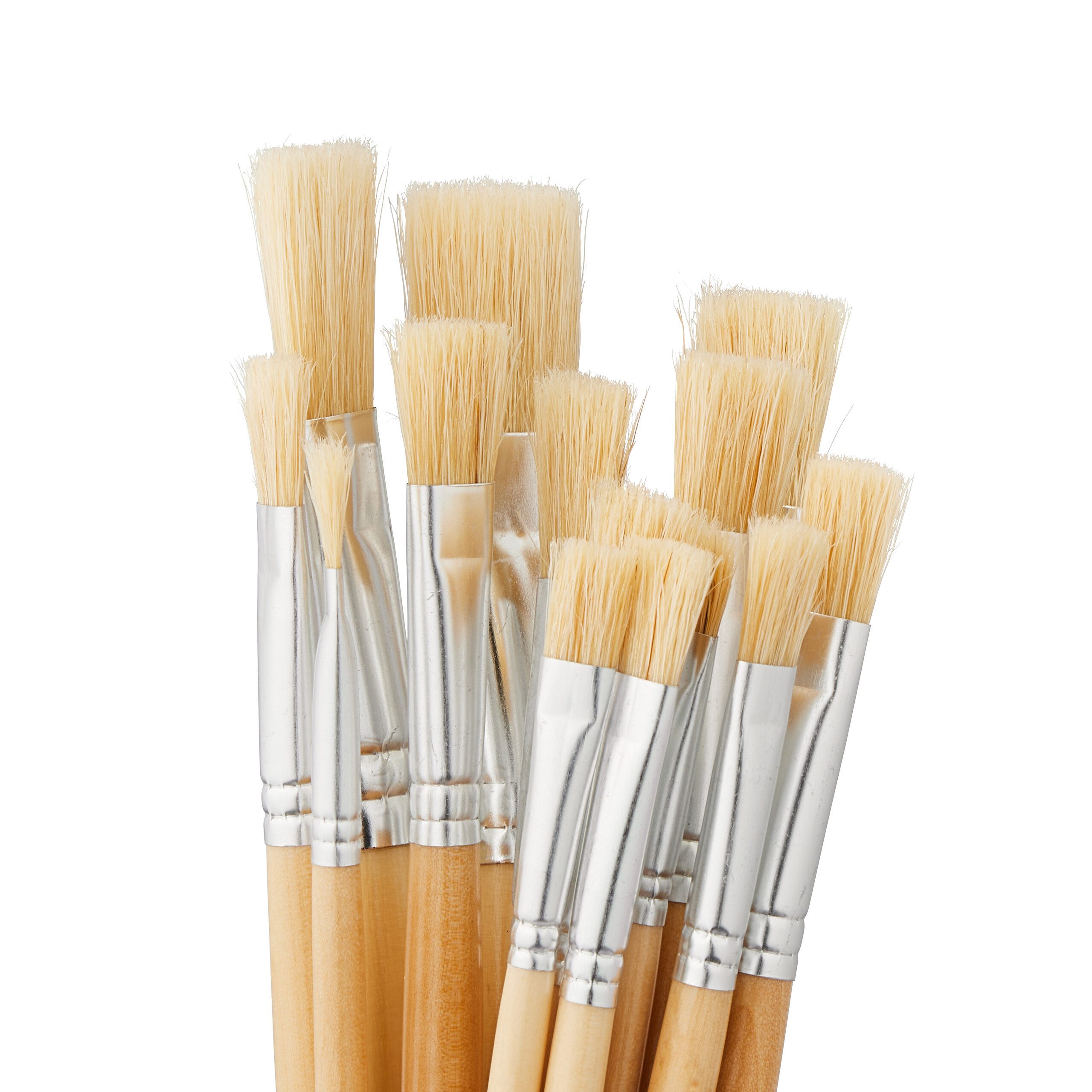 relaxdays Malpinsel Borstenpinsel 20-teiliges Set, (20-teiliges Set, 20 St)