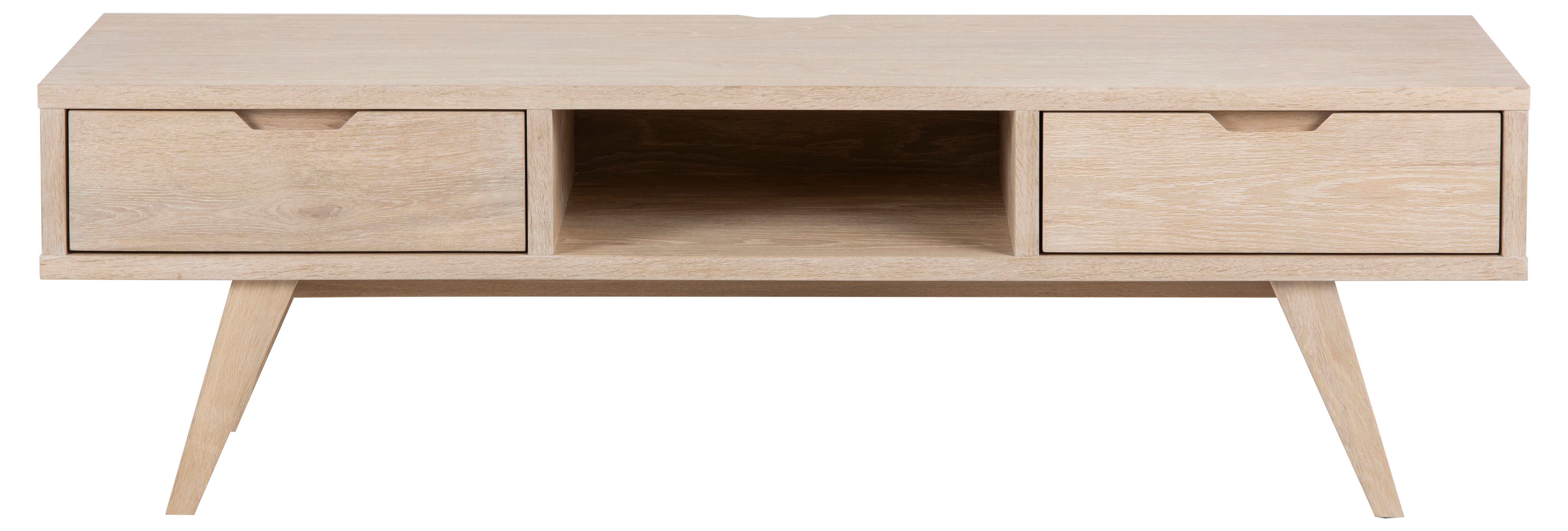ebuy24 TV-Bank A-Line TV Tisch mit 1 Ablage und 2 Schubladen, Eic