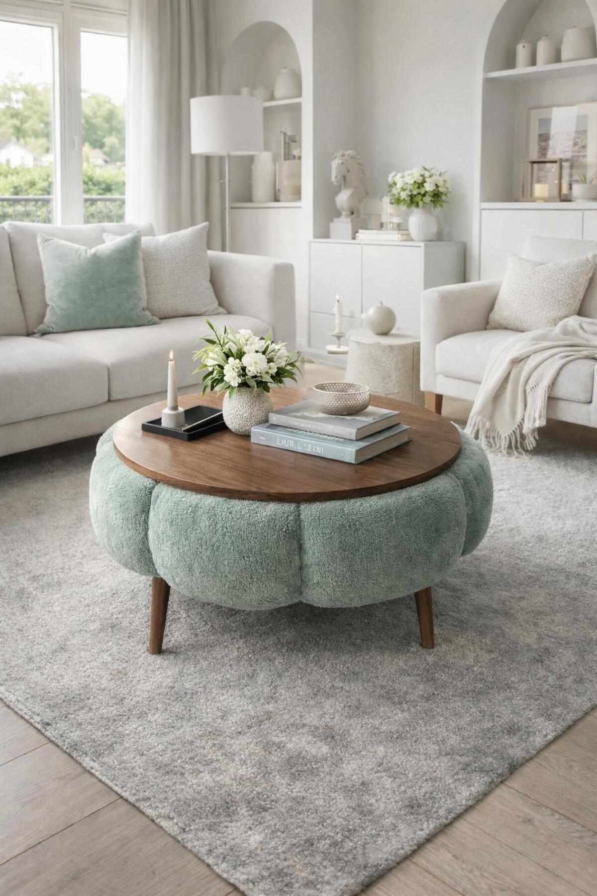 Skye Decor Couchtisch Papatya Couchtisch 60 (1-St), Runde Tischplatte