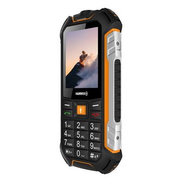 Hammer Boost Mobiltelefon LTE, 2,4" Display, 3500 mAh, 256 MB Schwarz-Orange Handy