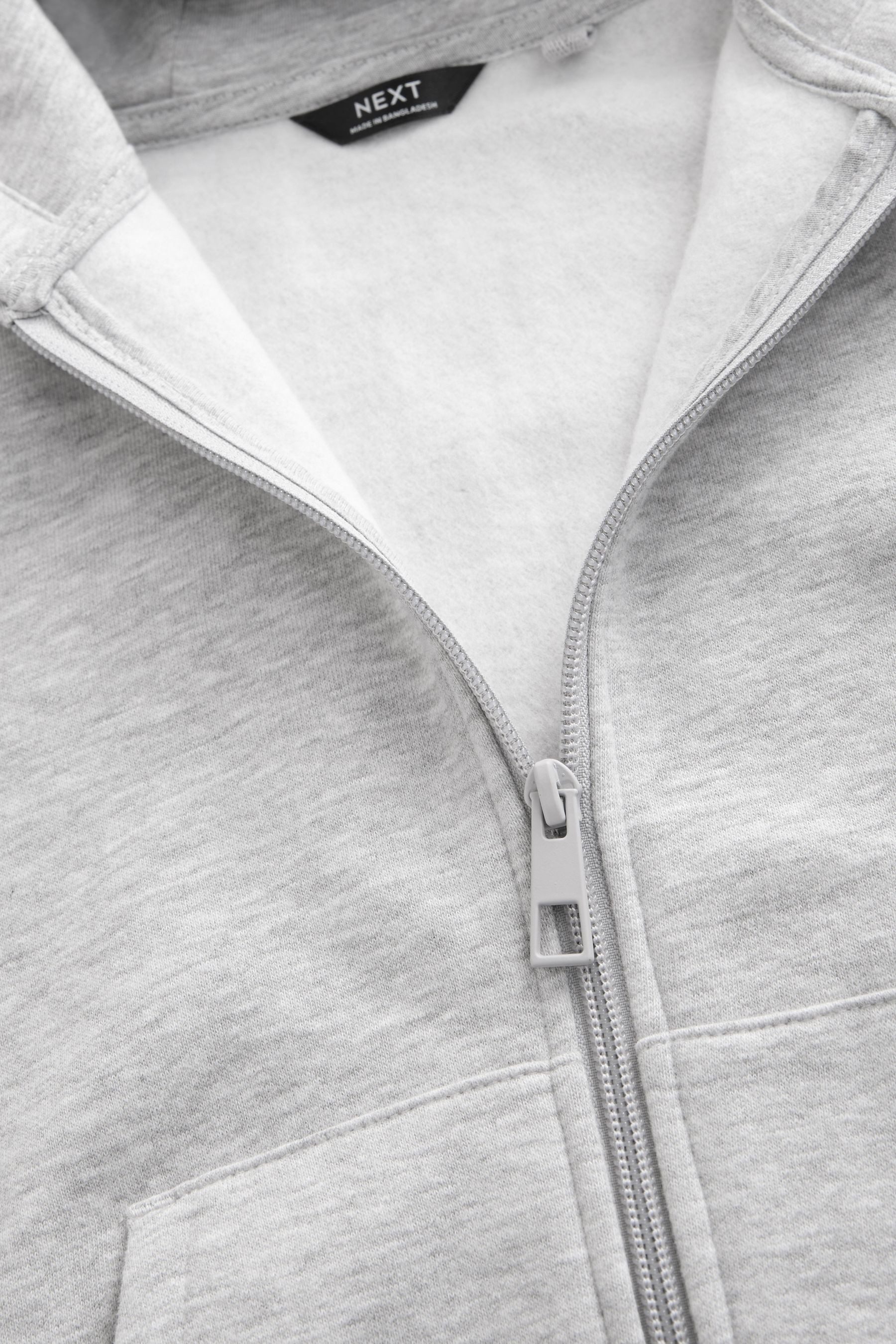 Next Hoodie Basic-Kapuzenjacke mit Reißverschluss (1-tlg) – Bild 3 von 4