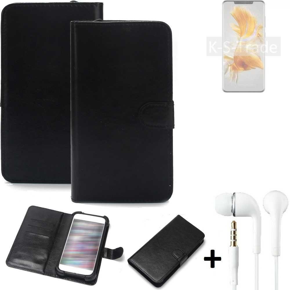K-S-Trade Handyhülle für Huawei Mate 50 Pro, Wallet Case Handyhülle Schutzhülle Flip cover Flipstyle Tasche