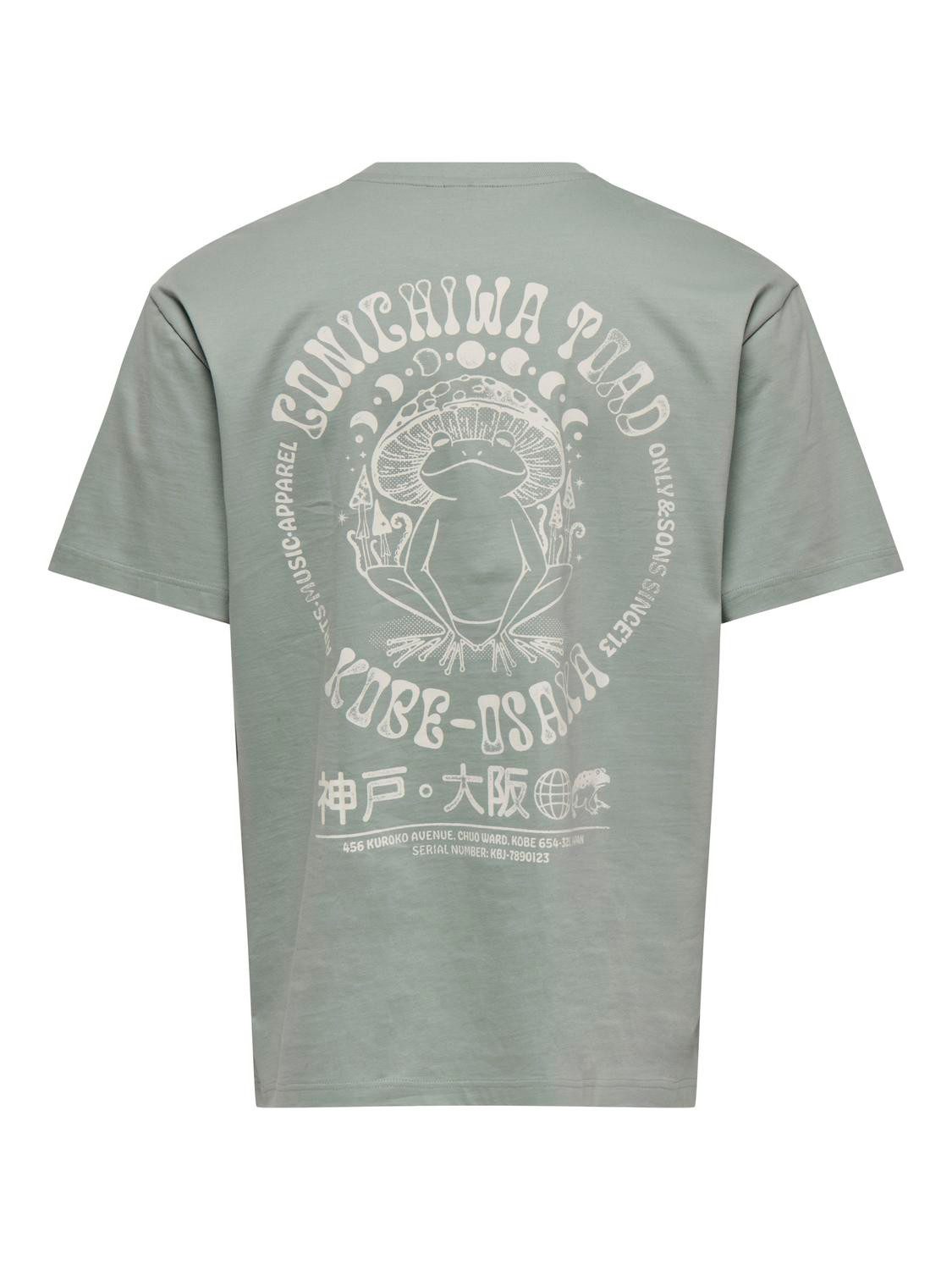 ONLY & SONS T-Shirt ONSFRED LIFE RLX SS PRINT TEE NOOS Baumwolle, relaxed f günstig online kaufen