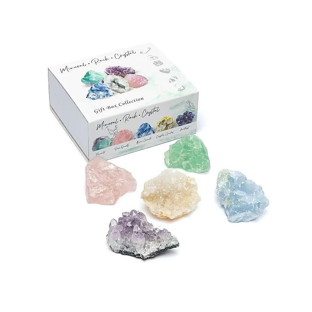 Just Be Mineralstein Mineralien Geschenkbox, (5-St)