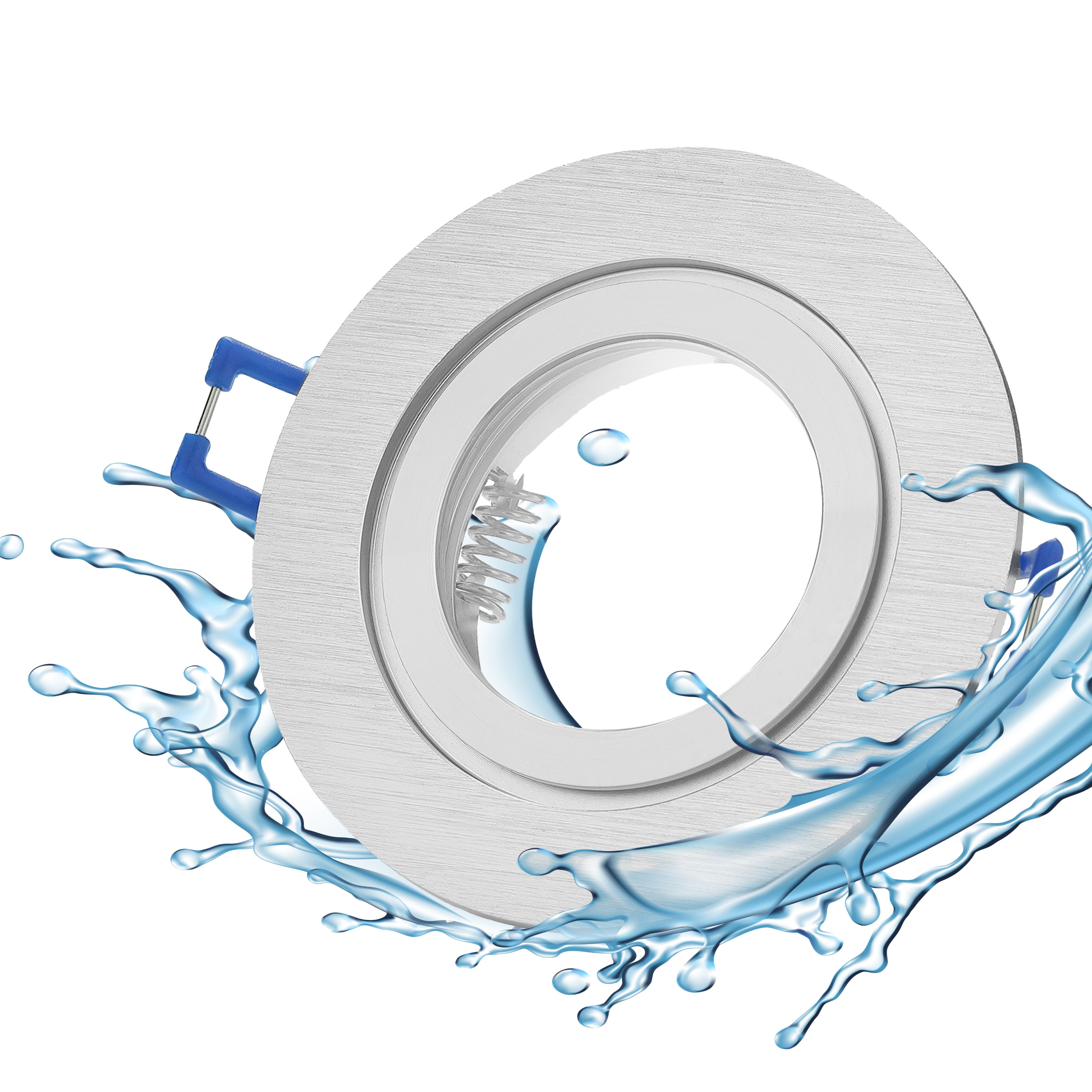 Sweet LED Deckenspot IP44 für Bad & Küche Aluminium Einbauspot flach GU10 A günstig online kaufen