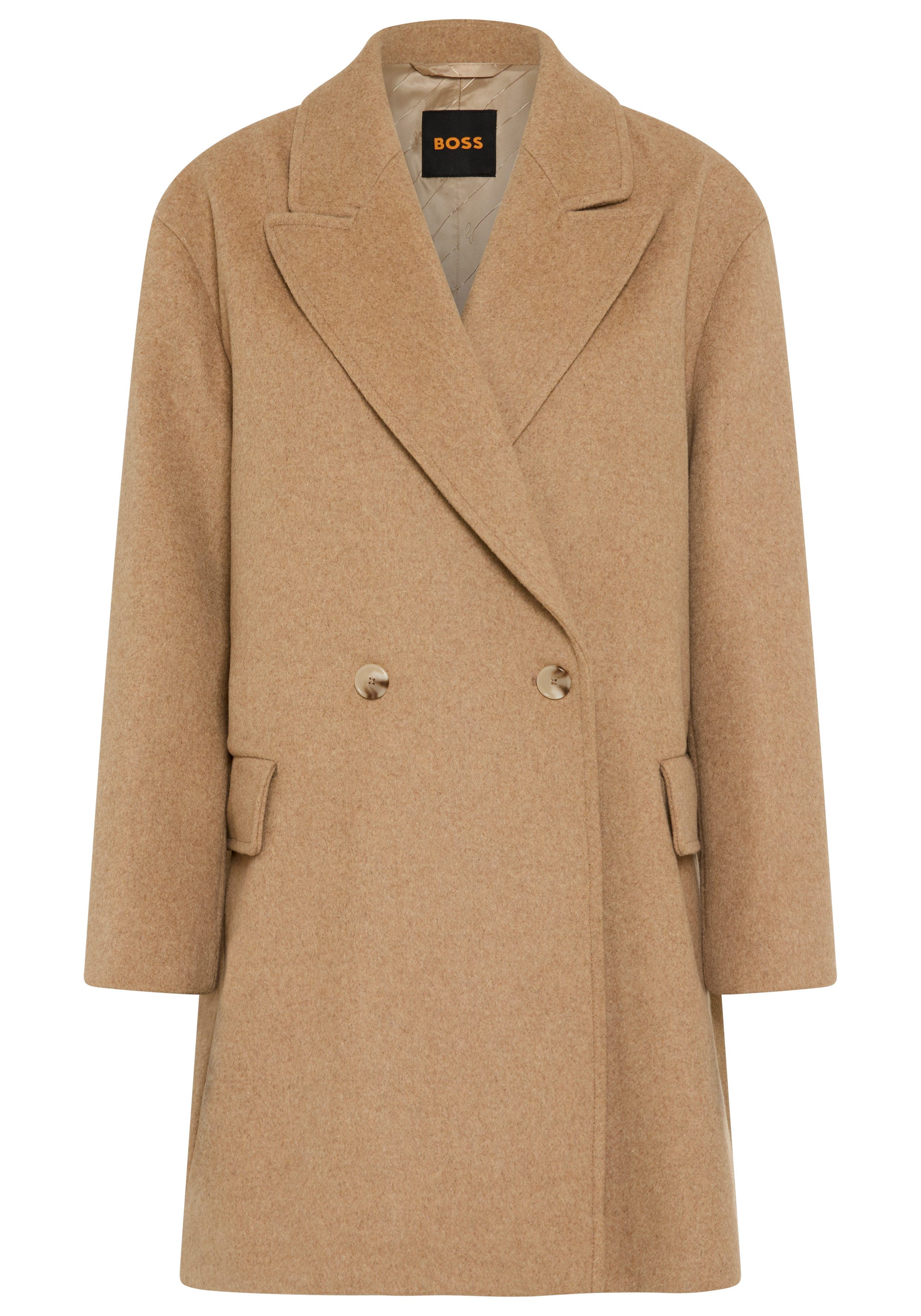 BOSS ORANGE Kurzmantel Calesarina Premium Damenmode Blazermantel aus Woll-Mix