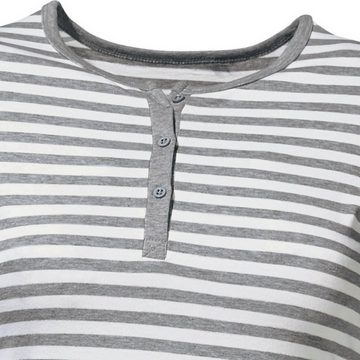 Erwin Müller Pyjama Damen-Schlafanzug Single-Jersey Streifen