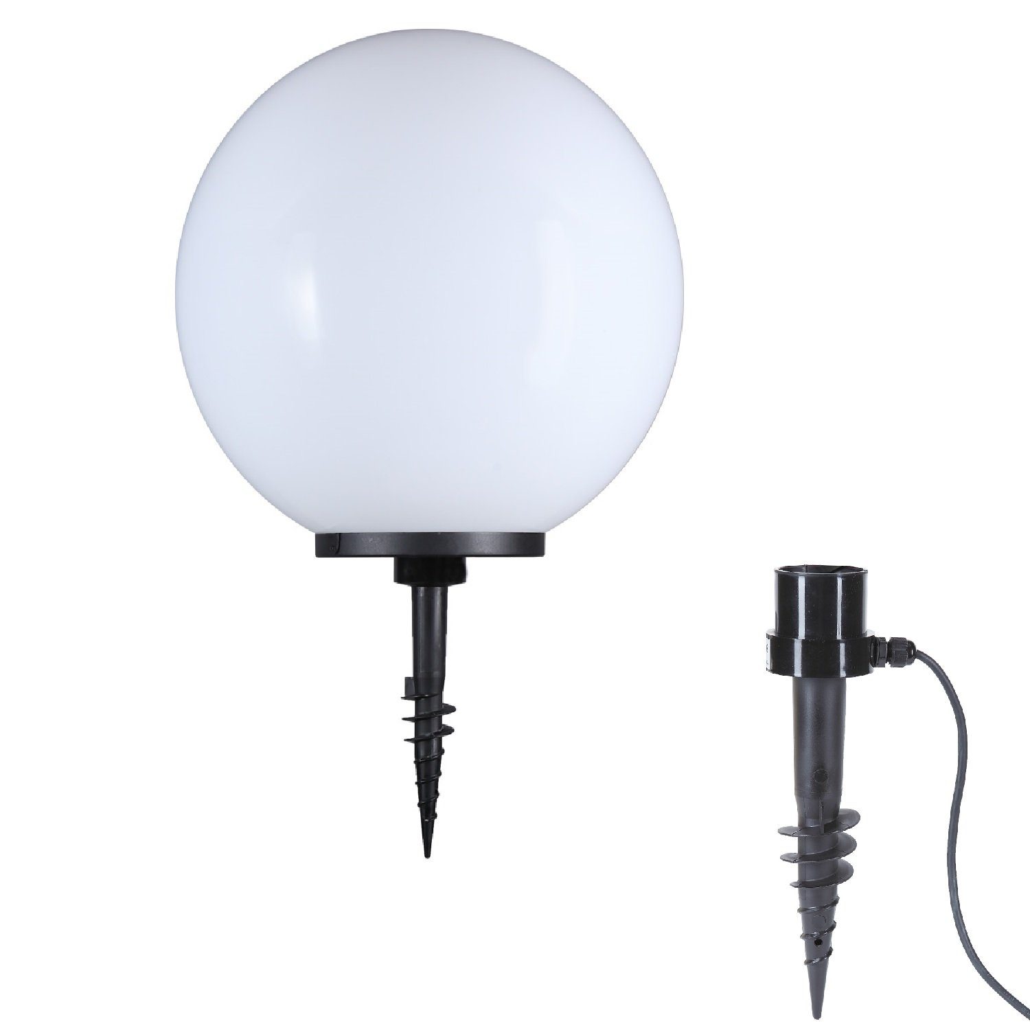 Home4Living Kugelleuchte Kugellampen inkl. Erdspieß Außenlampe Gartenleuchte 230V, ohne Leuchtmittel, Dekorativ