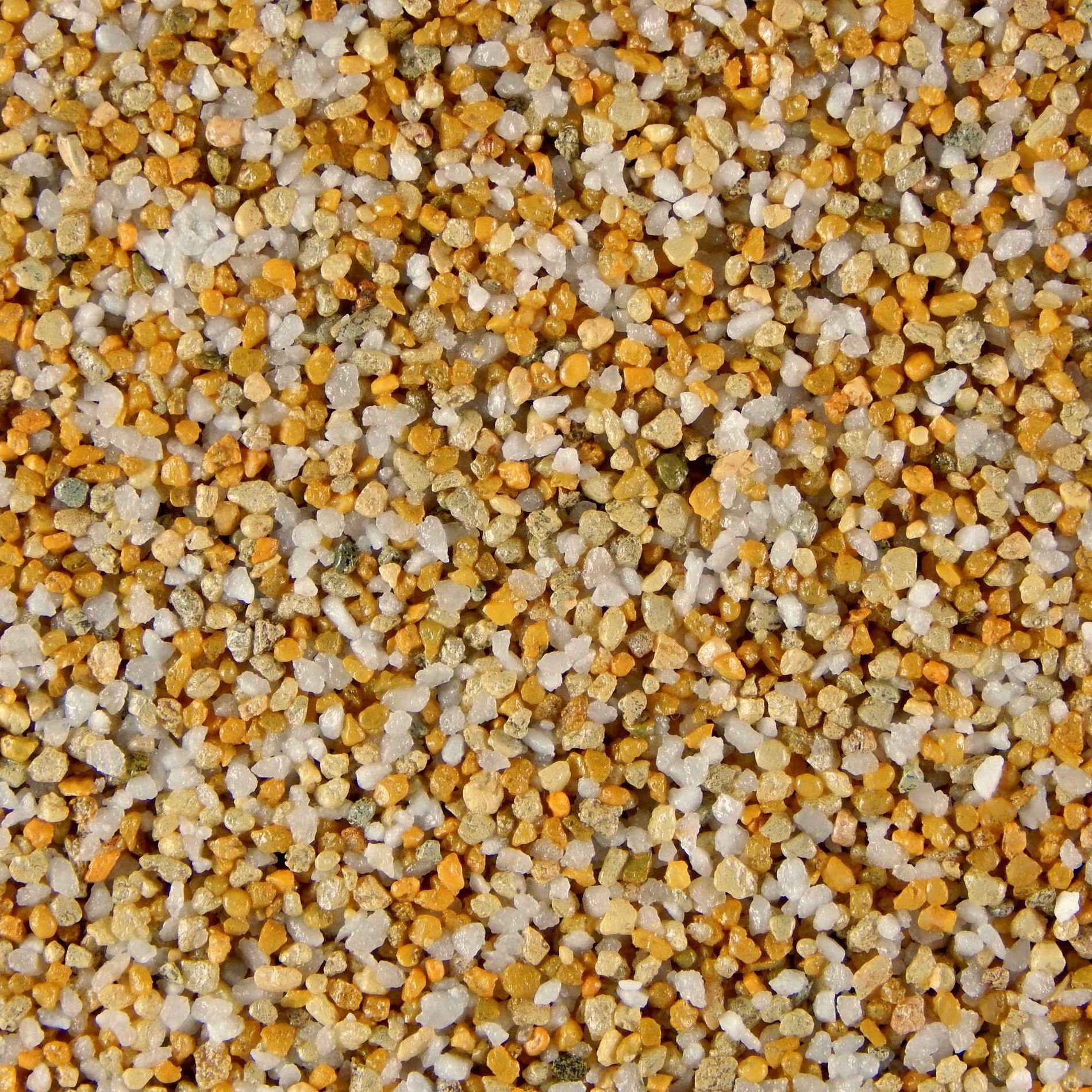 Terralith® Kunstharzputz Buntsteinputz Mosaikputz 2mm -15 kg- BSP12 (Eimer, Verarbeitungsfertig) Dekorationsputz aus Marmor-Granulat bzw. eingefärbter Körnung