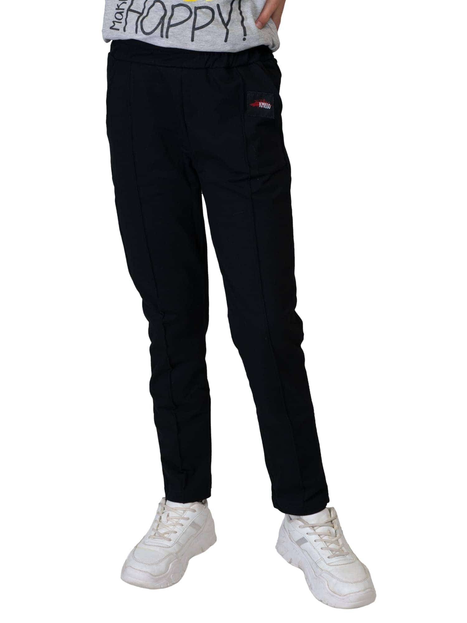KMISSO Sporthose Mädchen Stoff Freizeithose (1-tlg) Casual