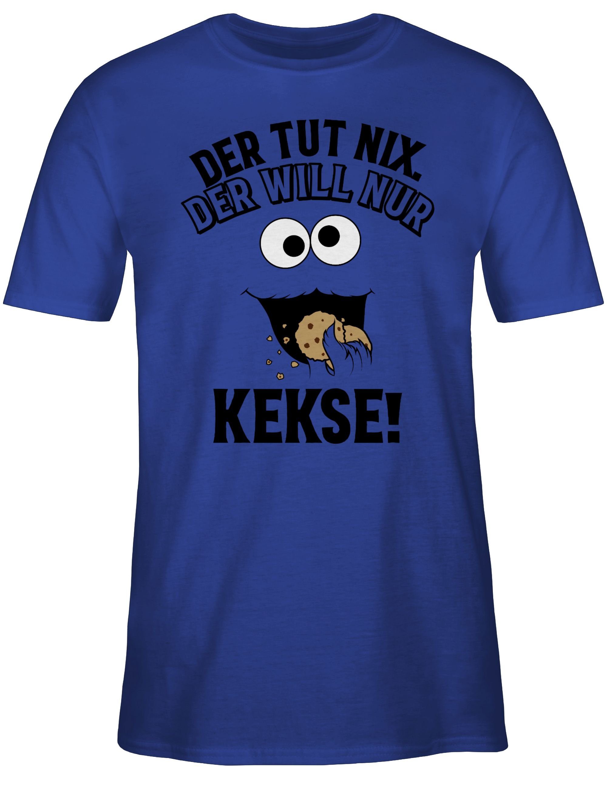 Shirtracer T-Shirt Der tut nix der will nur Kekse I Krümelmonster I Keksmon günstig online kaufen