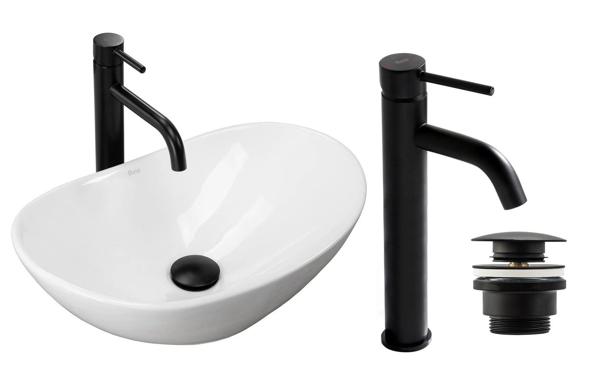 GTM Design Aufsatzwaschbecken Glanz Set mit günstig online kaufen