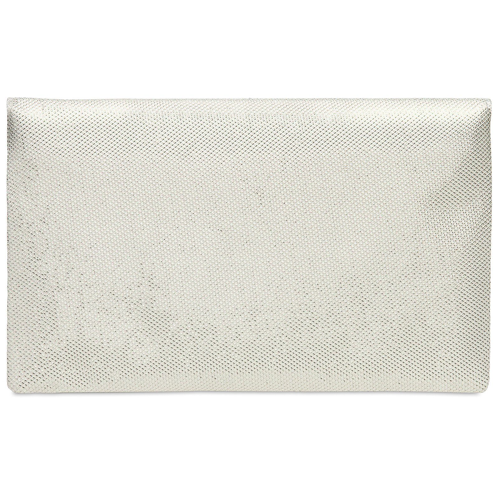 Caspar Clutch TA357 große elegante Damen Glitzer Clutch Tasche Abendtasche
