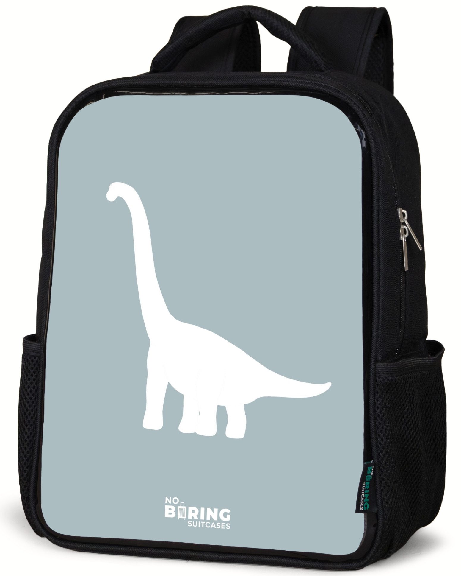 Blau mit Brachiosaurus-Dino