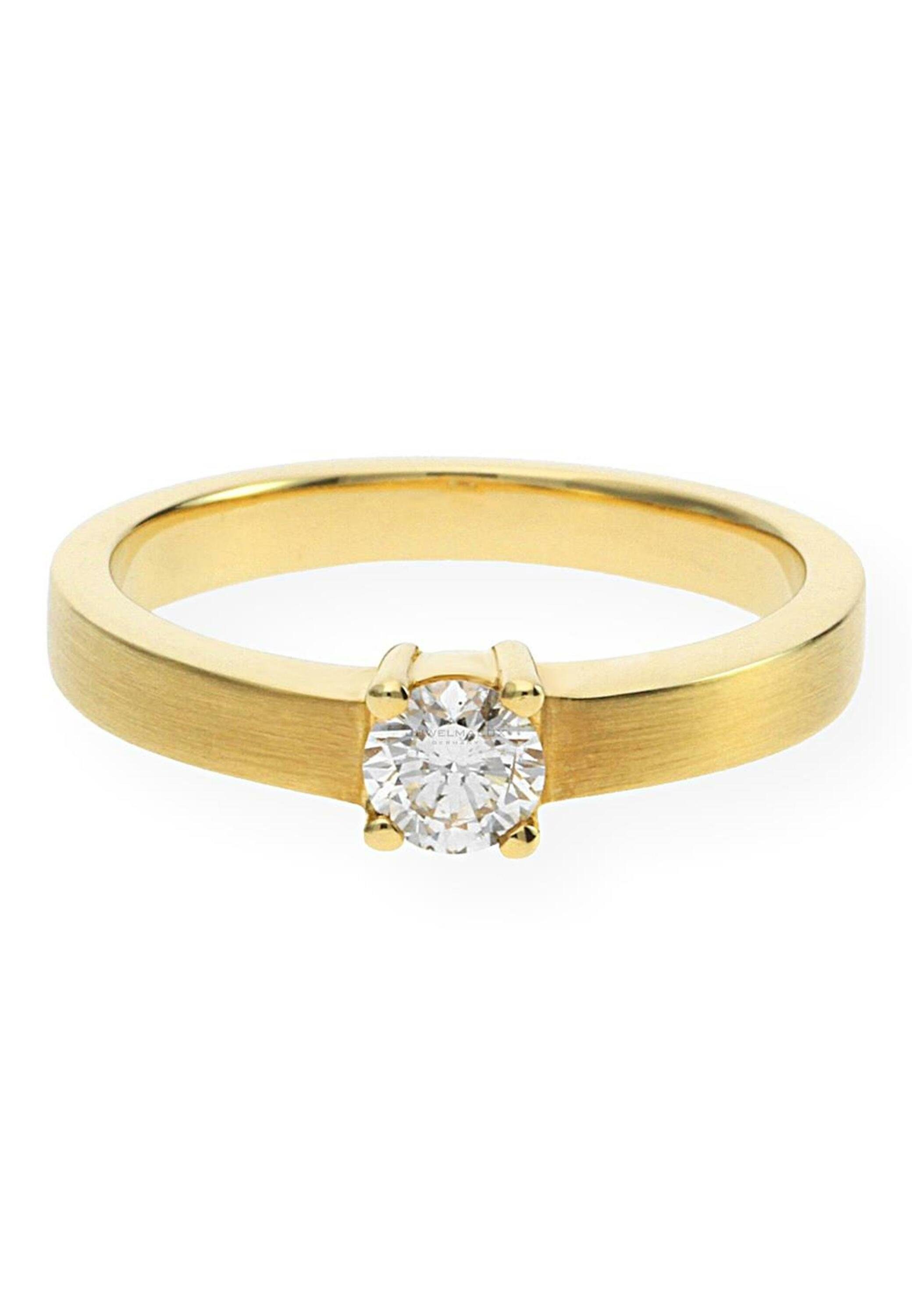 JuwelmaLux Diamantring Verlobungsring Gold Damen und Herren (1-tlg), Gold  585/000, inkl. Schmuckschachtel