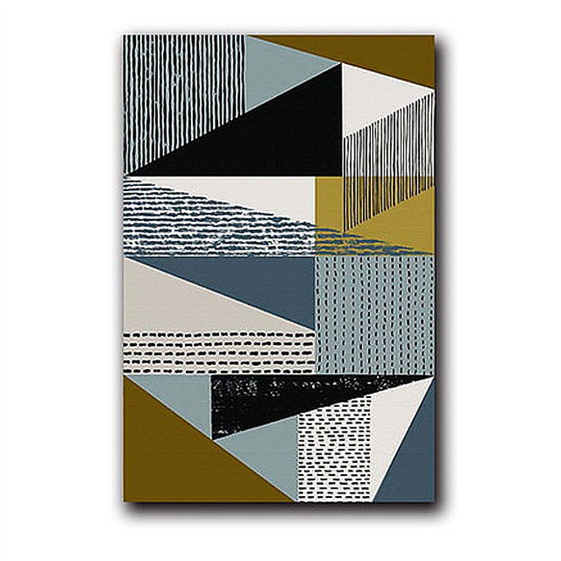 HOPPO~ Wandbild 3 dekorative Einsätze geometrische ungerahmte Bildeinsätze,farbenfrohe