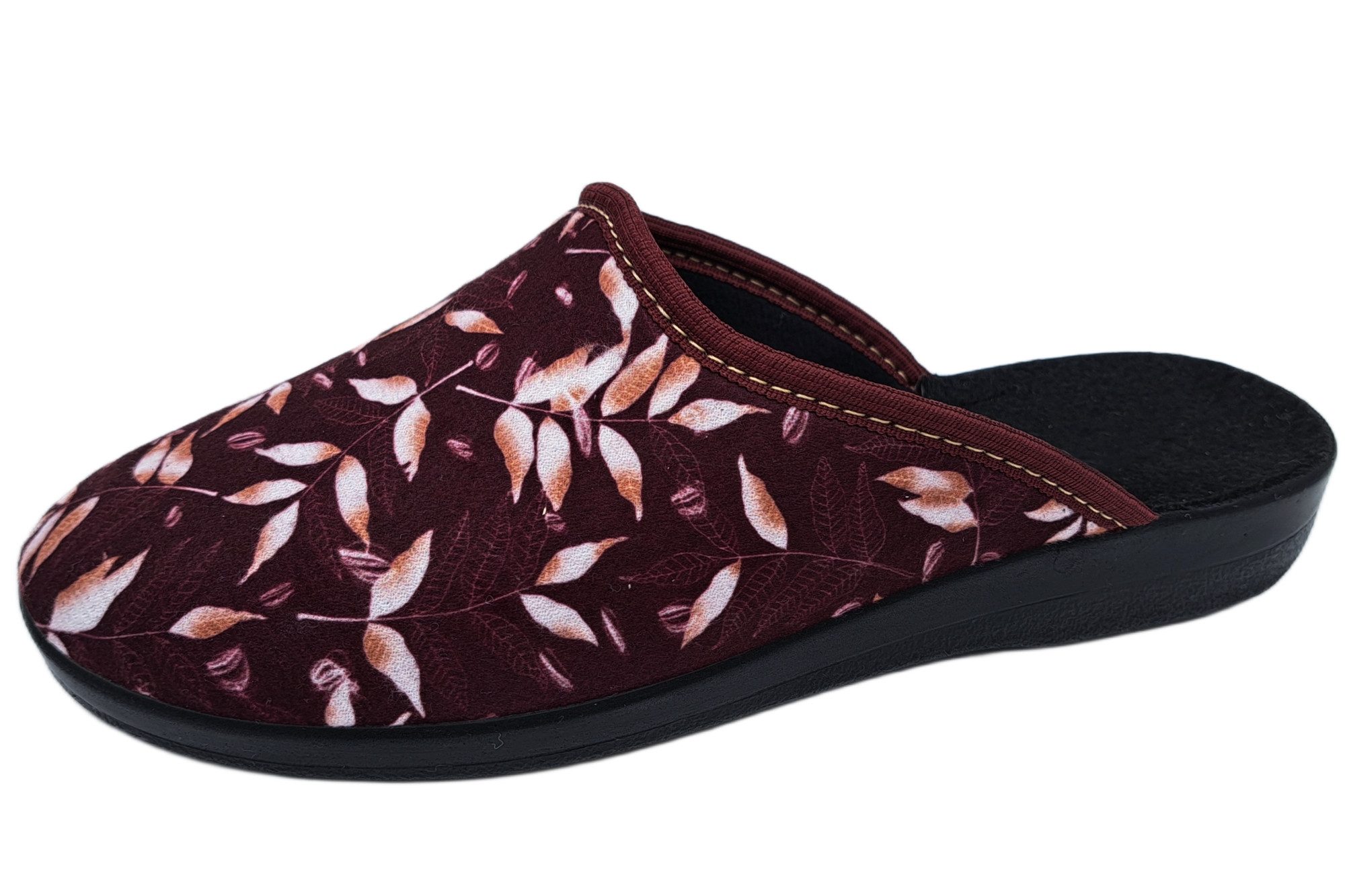 PADERO Damen Pantolette Hausschuh für breite Füße