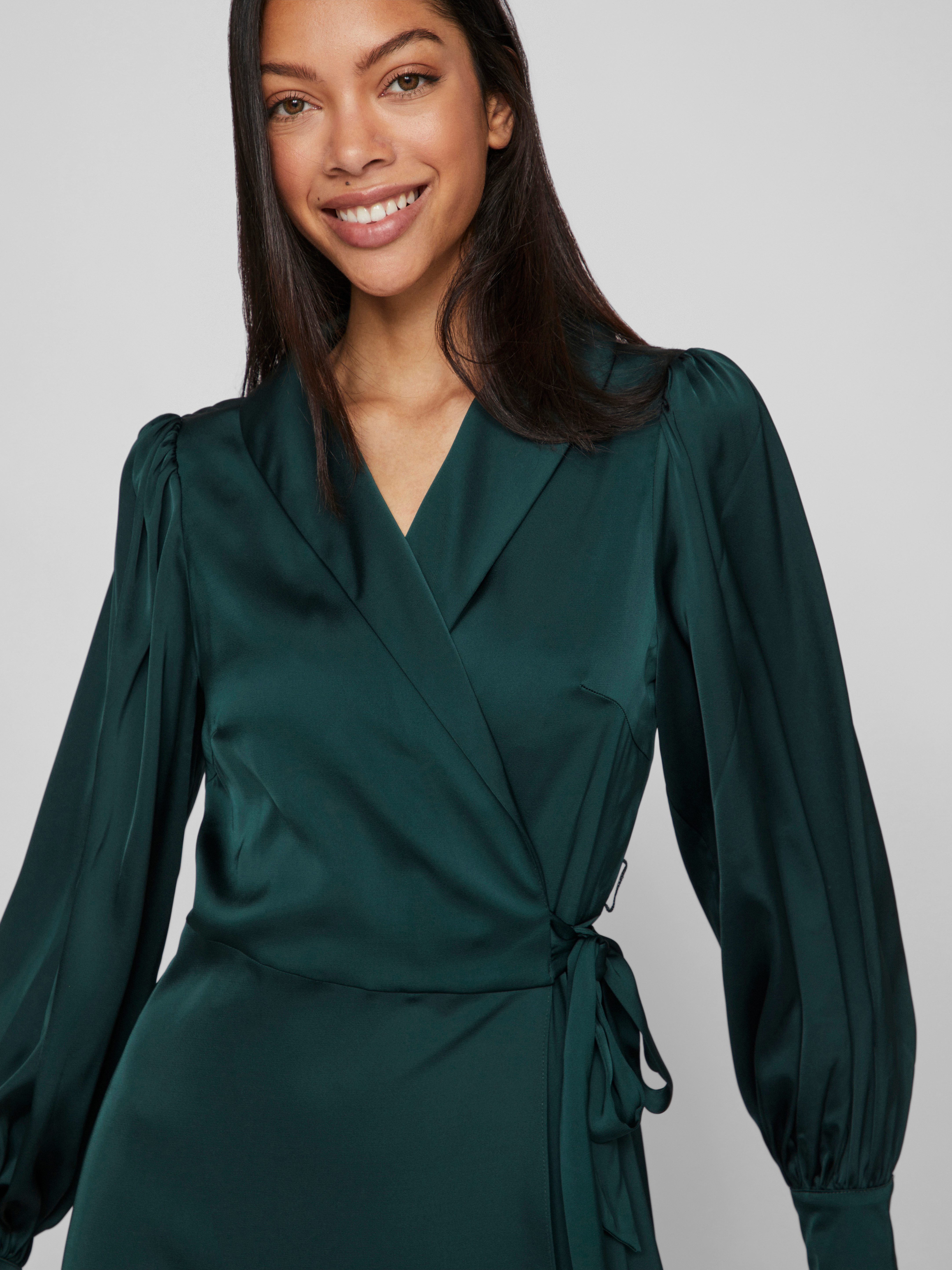 Vila Maxikleid VIENNA RAVENNA ANKLE WRAP DRESS-NOOS/OC Kunstfaser, regular fit