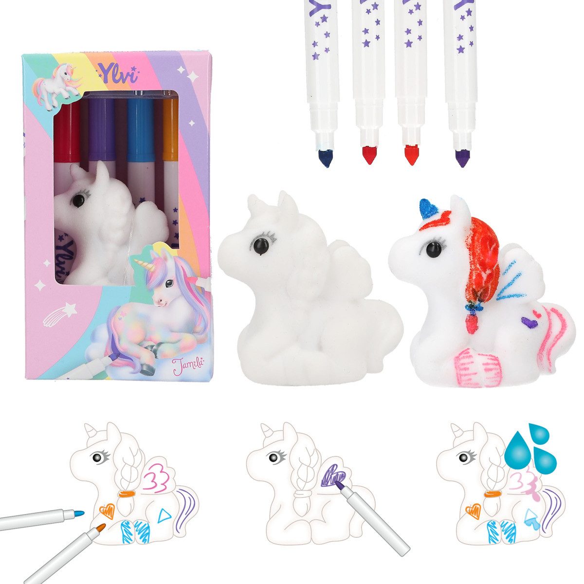 Depesche Freizeittasche DEPESCHE Ylvi Kreativ-Set Colour Your Unicorn