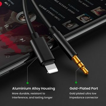 Alpha Electronics Iphone auf Aux Audio-Kabel, (100 cm), 3,5-mm-Klinke, Iphone Kabel
