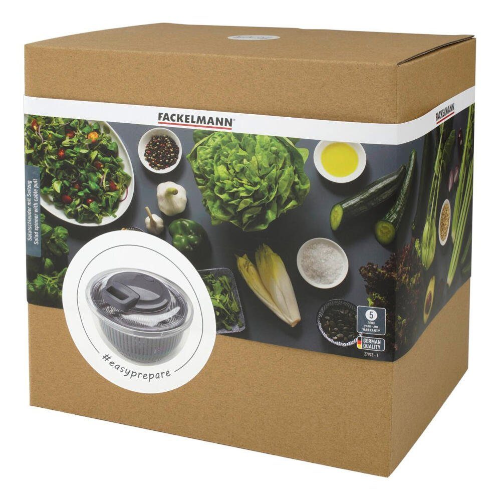 FACKELMANN Salatschleuder easyprepare mit Seilzug Ø 24.5 cm 27923