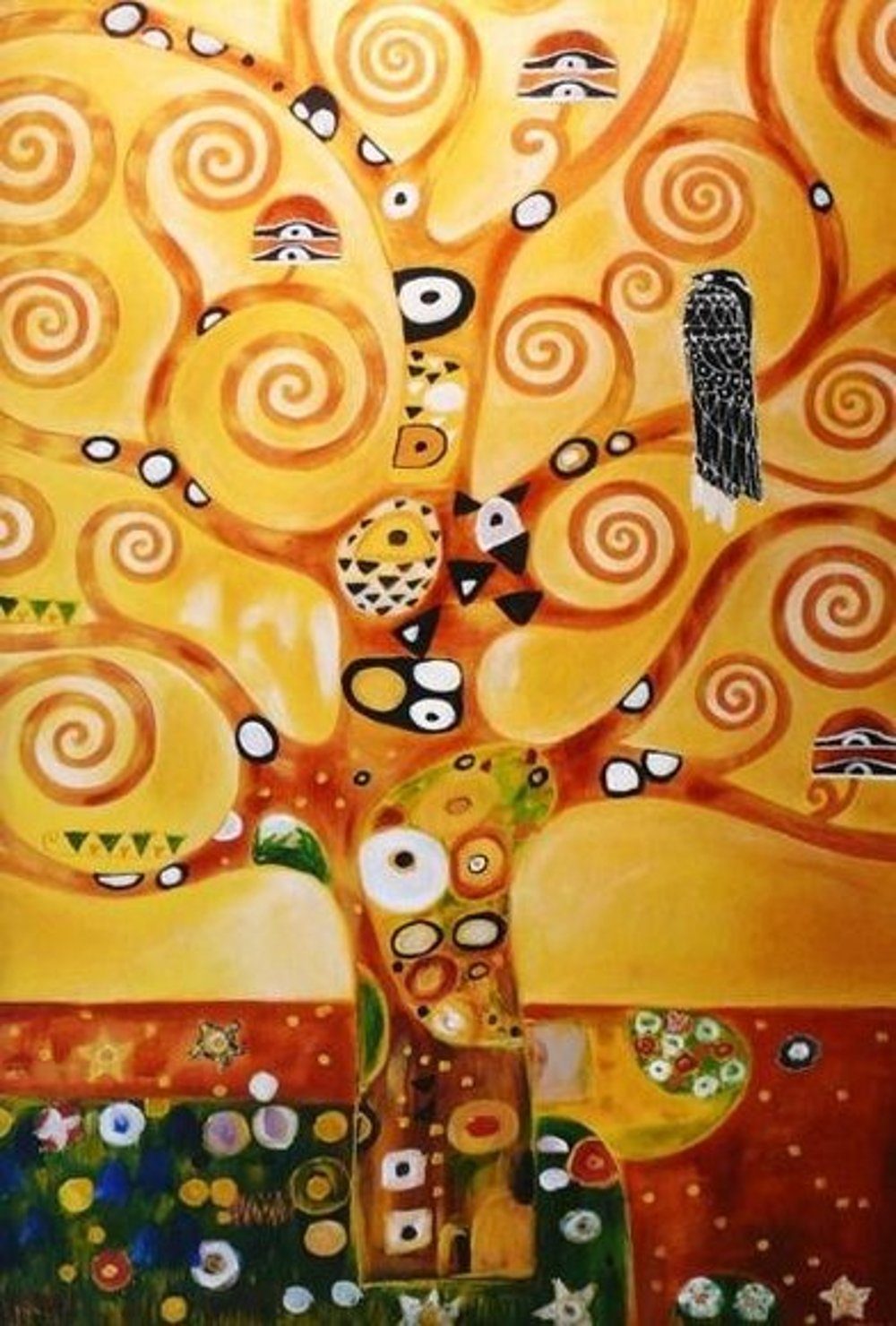 JVmoebel Gemälde Gustav Klimt handgearbeitet jedes »G01569«, Unikat, Bild ein