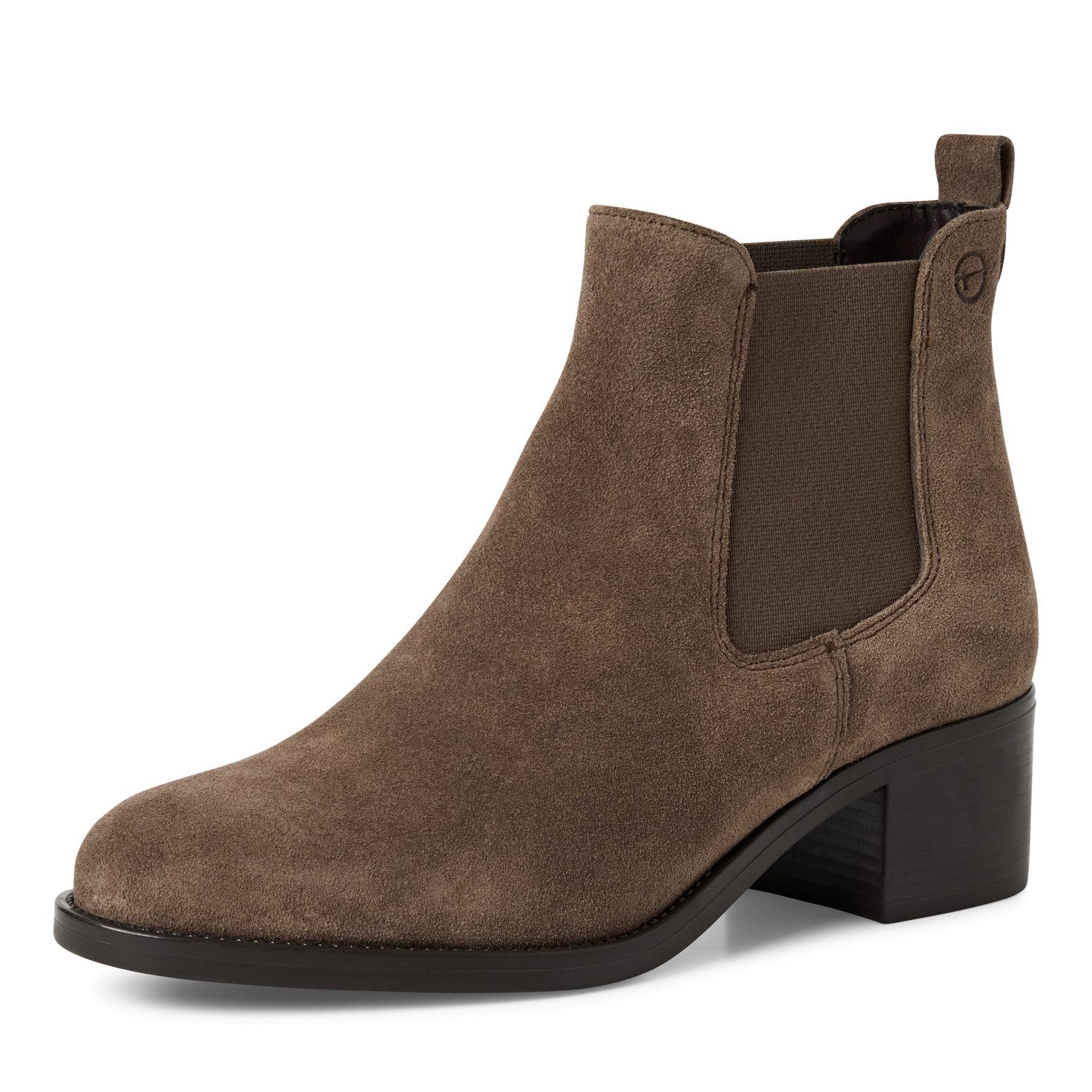 Tamaris Chelseaboots, Blockabsatz, Stiefelette, Businessschuh in schmaler Form