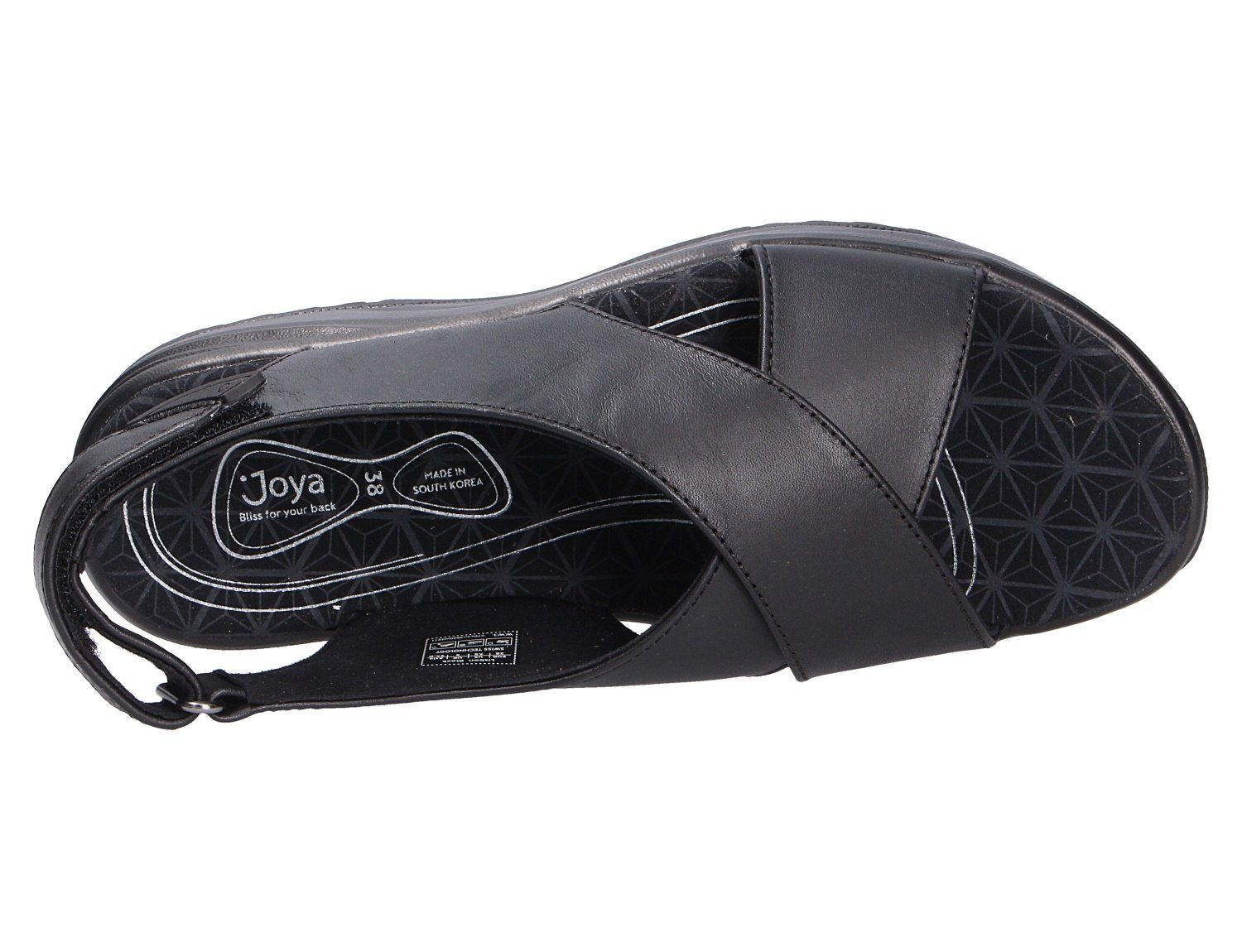 Joya LISBON Sandale Qualität BLACK Hochwertige