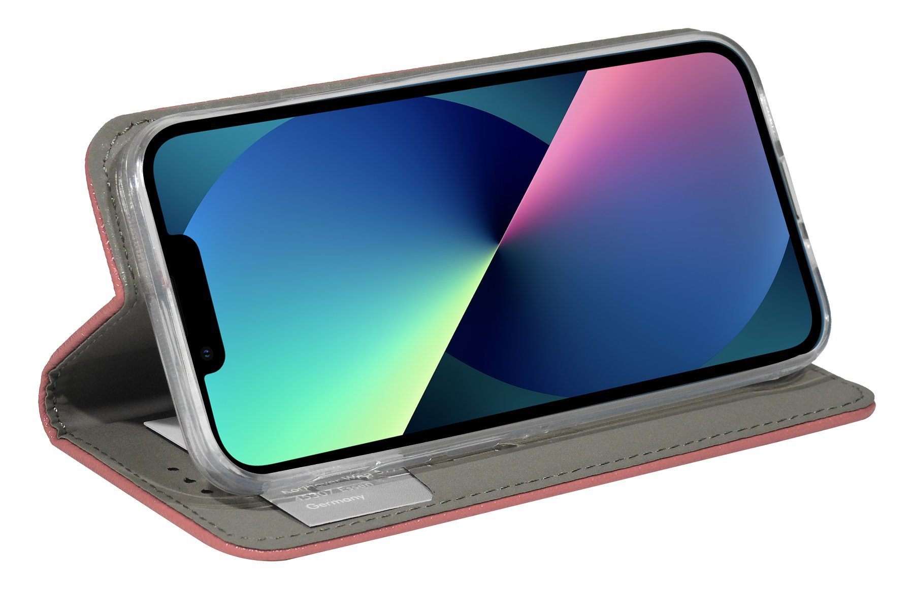 Handyhülle cofi1453® Buch Tasche "Smart" kompatibel mit iPhon, Elegante Handytasche aus hochwertigem PU Material in Leder Optik seitlich öffnend geeignet