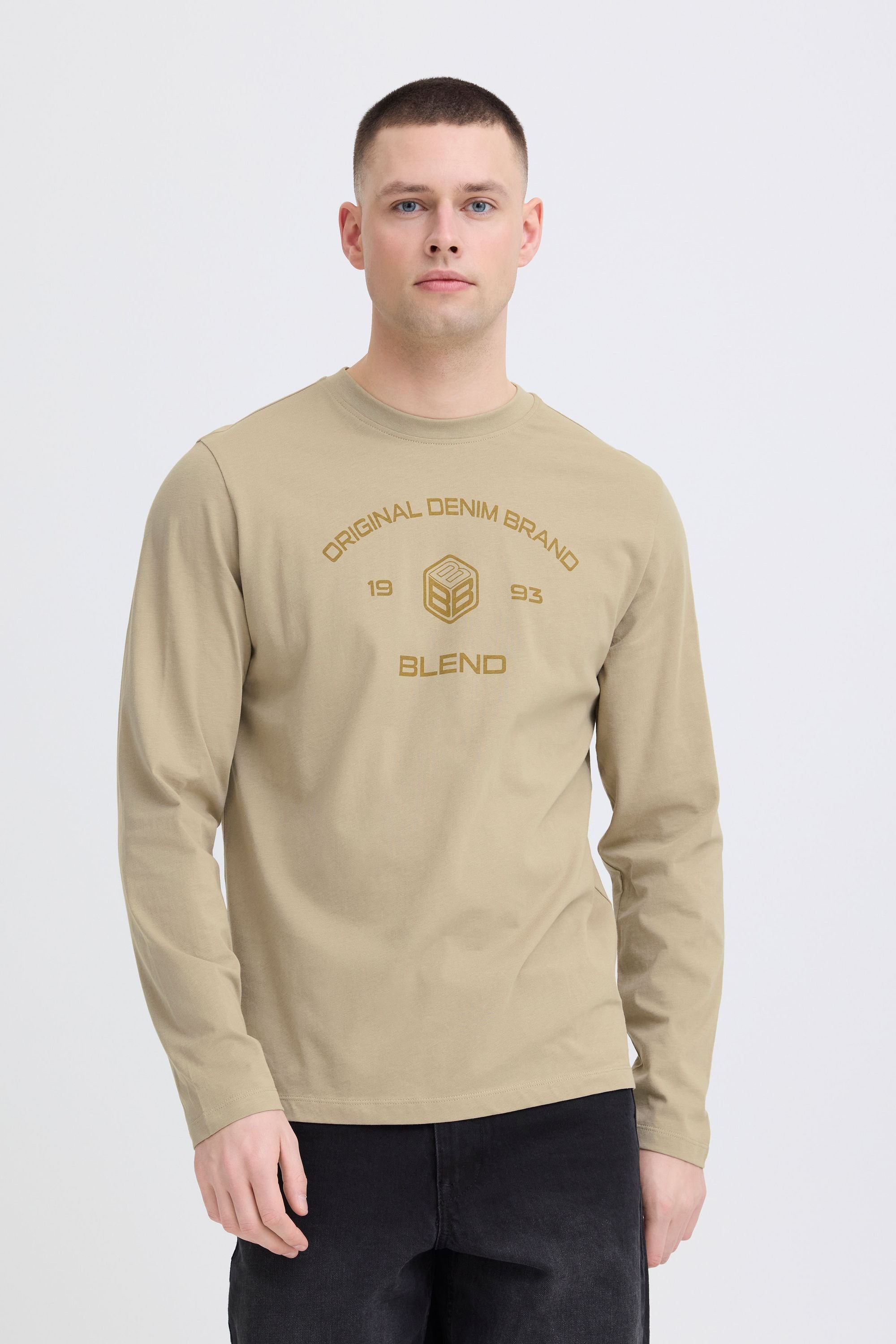 Blend Langarmshirt BHKarson Stilvolles Langarmshirt mit Print