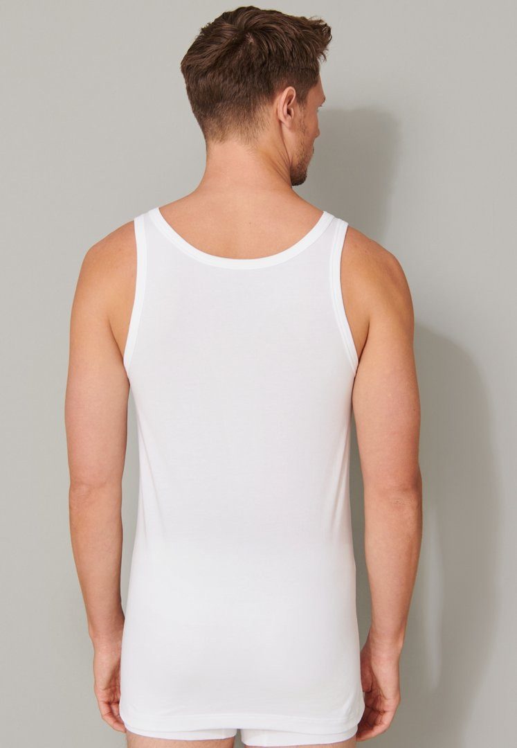 Schiesser Unterhemd 95/5 Organic Cotton (4er Vorteilspack) Single-Jersey-Qualität