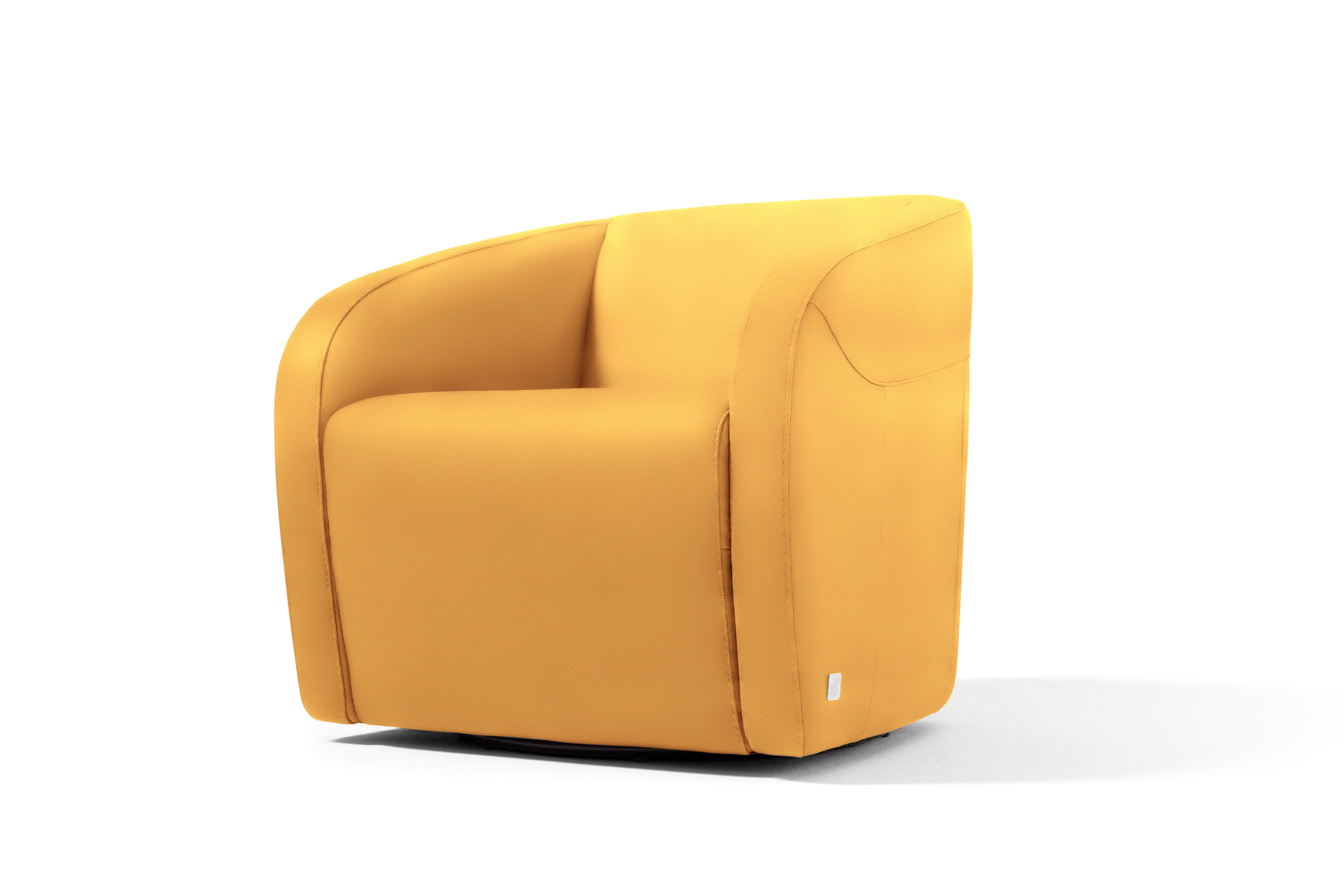 Egoitaliano Sessel Charlottaas Clubsessel, Designsessel, modern und zeitlos, bequem, drehbar, kompakte Stellmaße, Solitärsessel