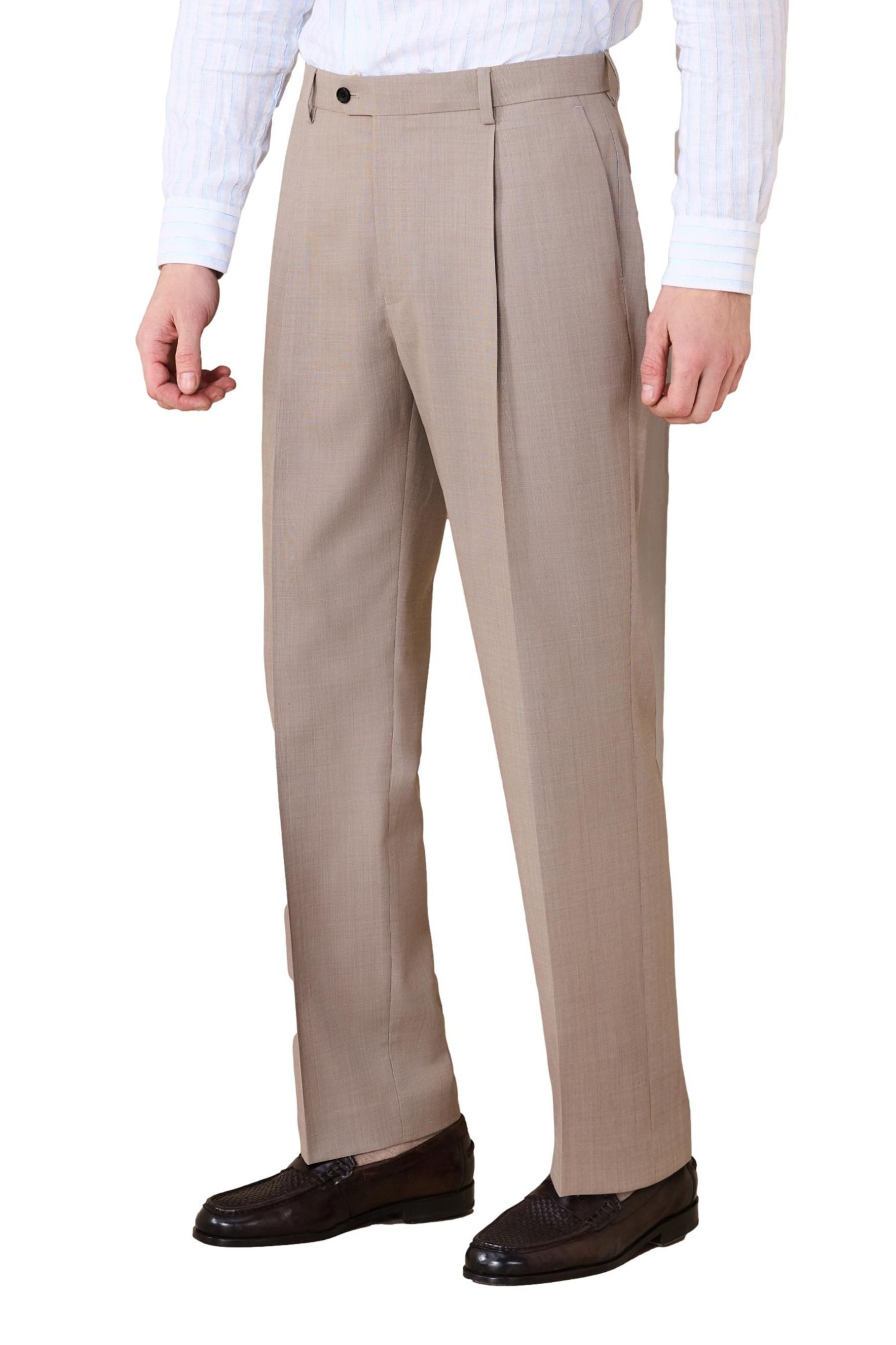Anzughose N. Premium Strukturierte Tailored Fit Anzughose