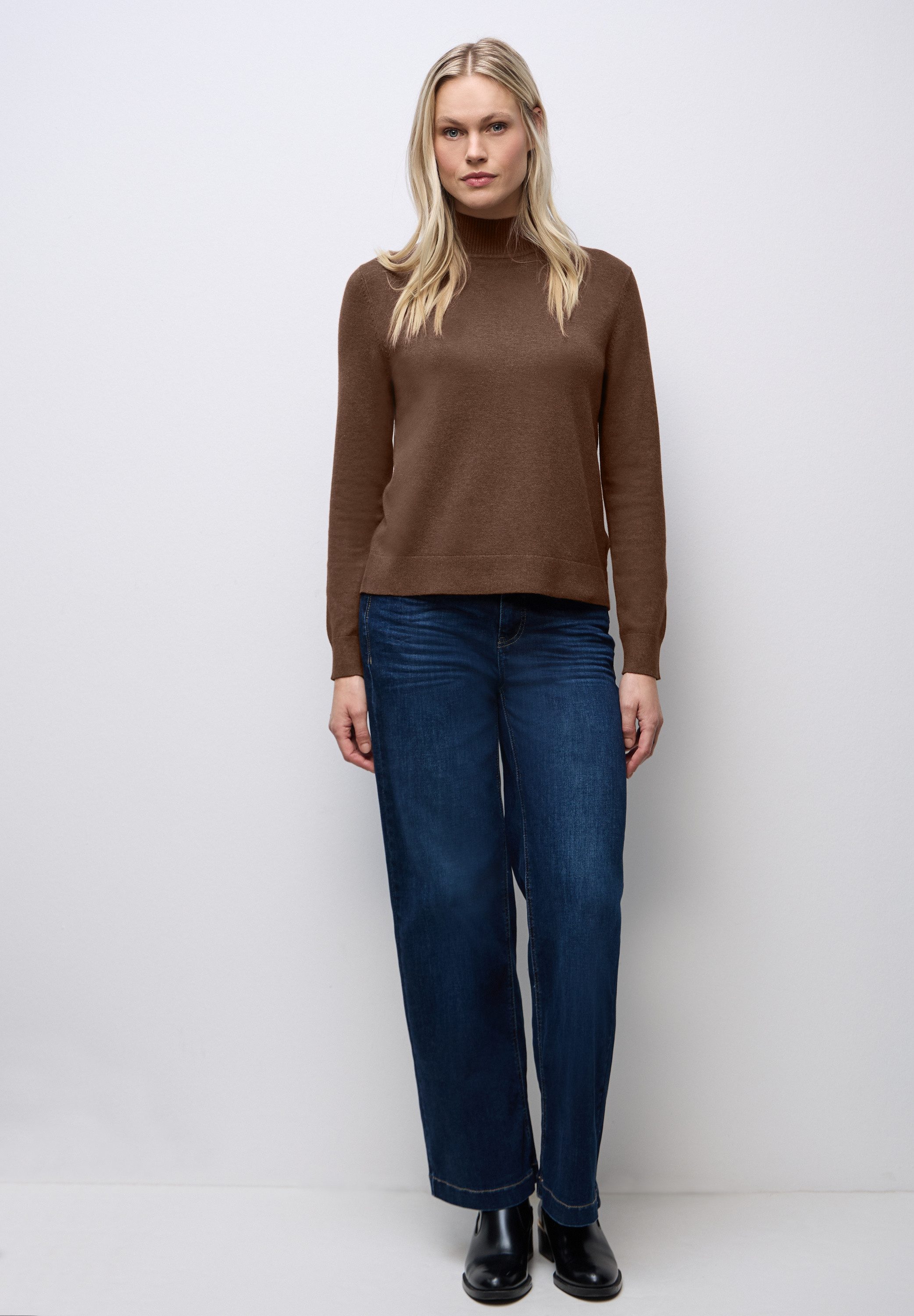 STREET ONE Rollkragenpullover Feinstrick