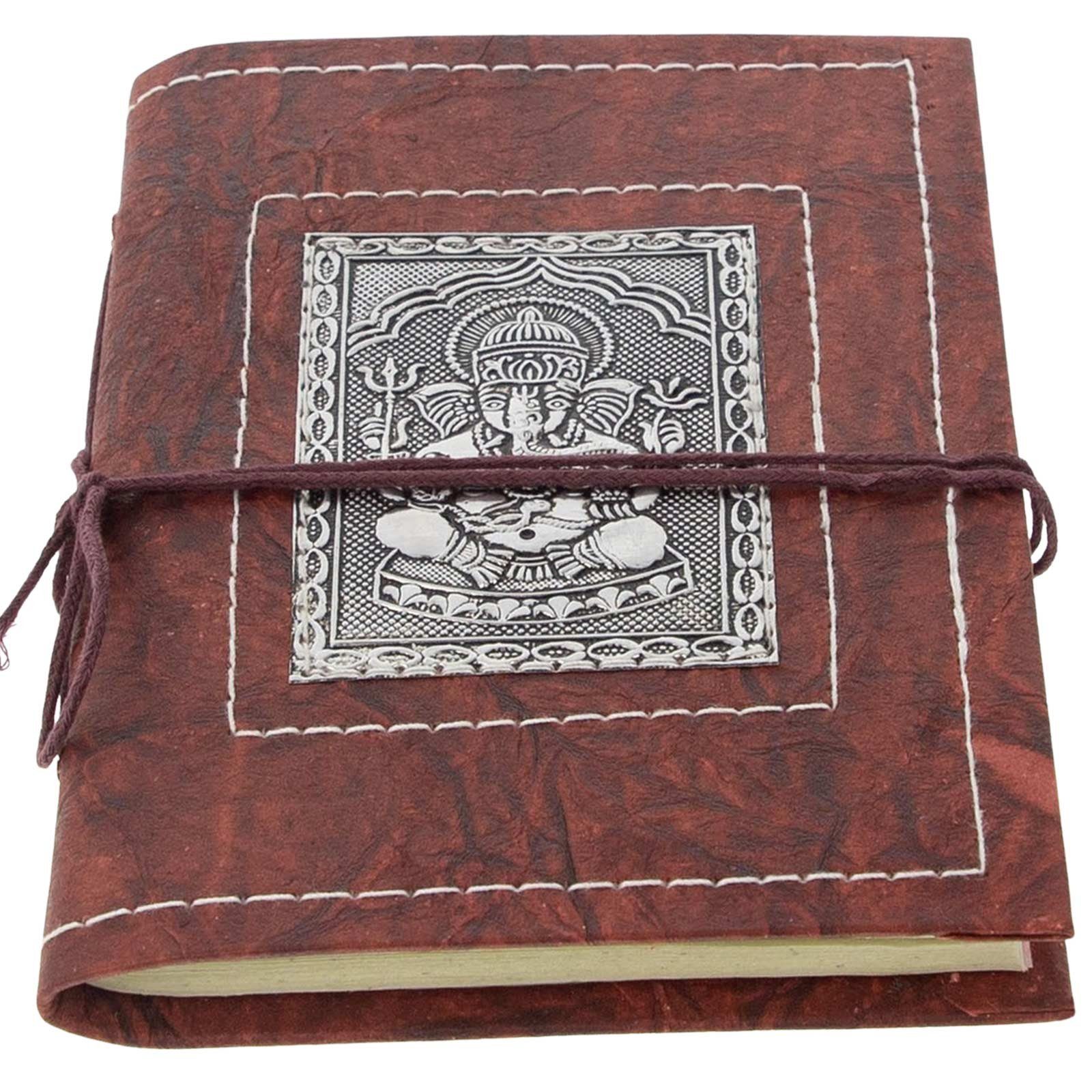 KUNST UND MAGIE Tagebuch Tagebuch Poesie Holzfrei Recycling Fair Notizbuch Ganesha 12,5x17cm | Tagebücher