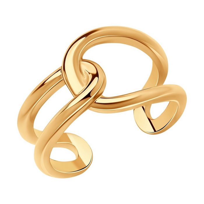 Zolotoy Silberring Damen Ring vergoldet 93010849 925 Silber Silberschmuck für Damen (1-tlg. inkl. Schmuckbox)