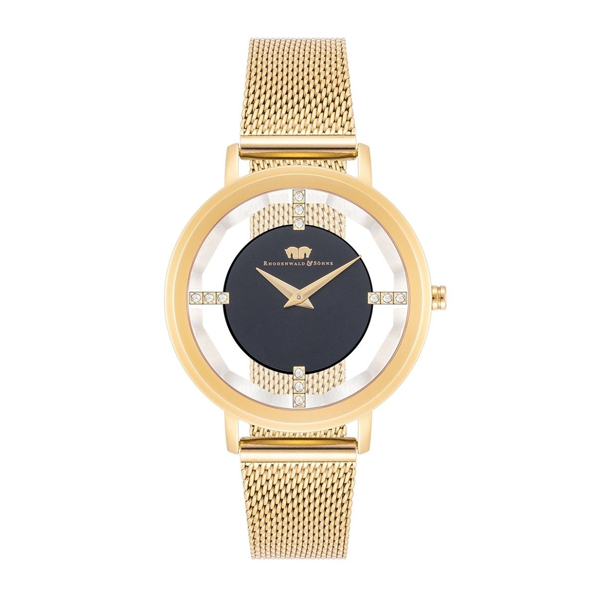 Quarzuhr Lucrezia gelbgold