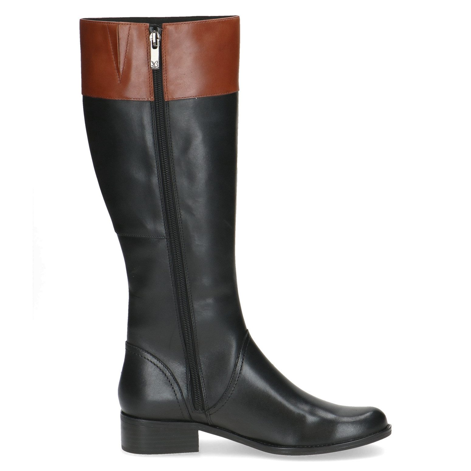 Caprice Stiefel, Blockabsatz, Langschaft-Stiefel in Reiter-Optik