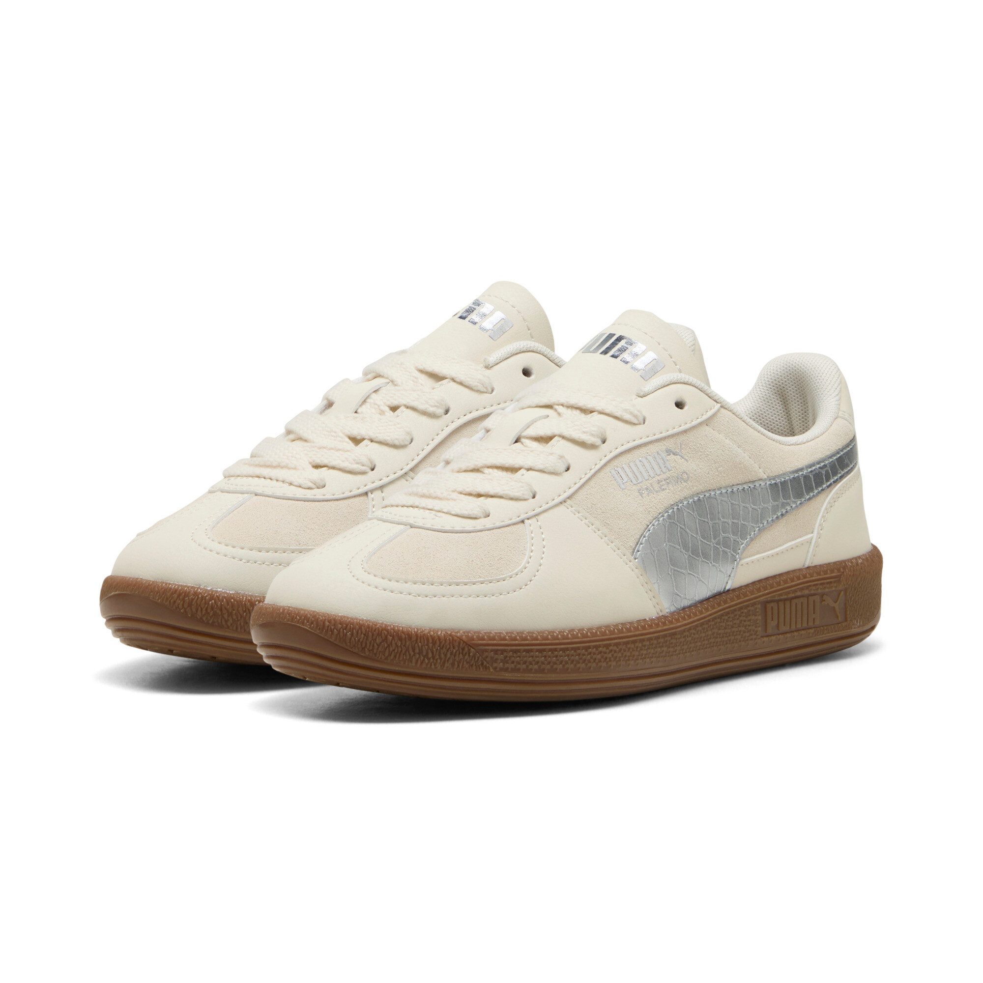 PUMA PALERMO METALLIC SAFARI JR Sneaker für sportlichen Streetwear-Look, atmungsaktives Textil-Innenmaterial