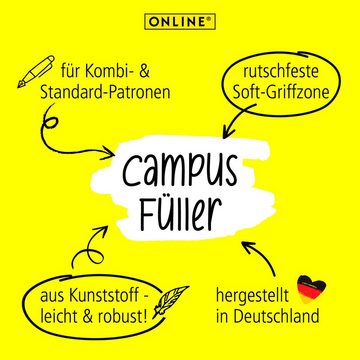 Online Pen Füller Campus Füllhalter, ergonomisch, ideal für die Schule, hergestellt in Deutschland
