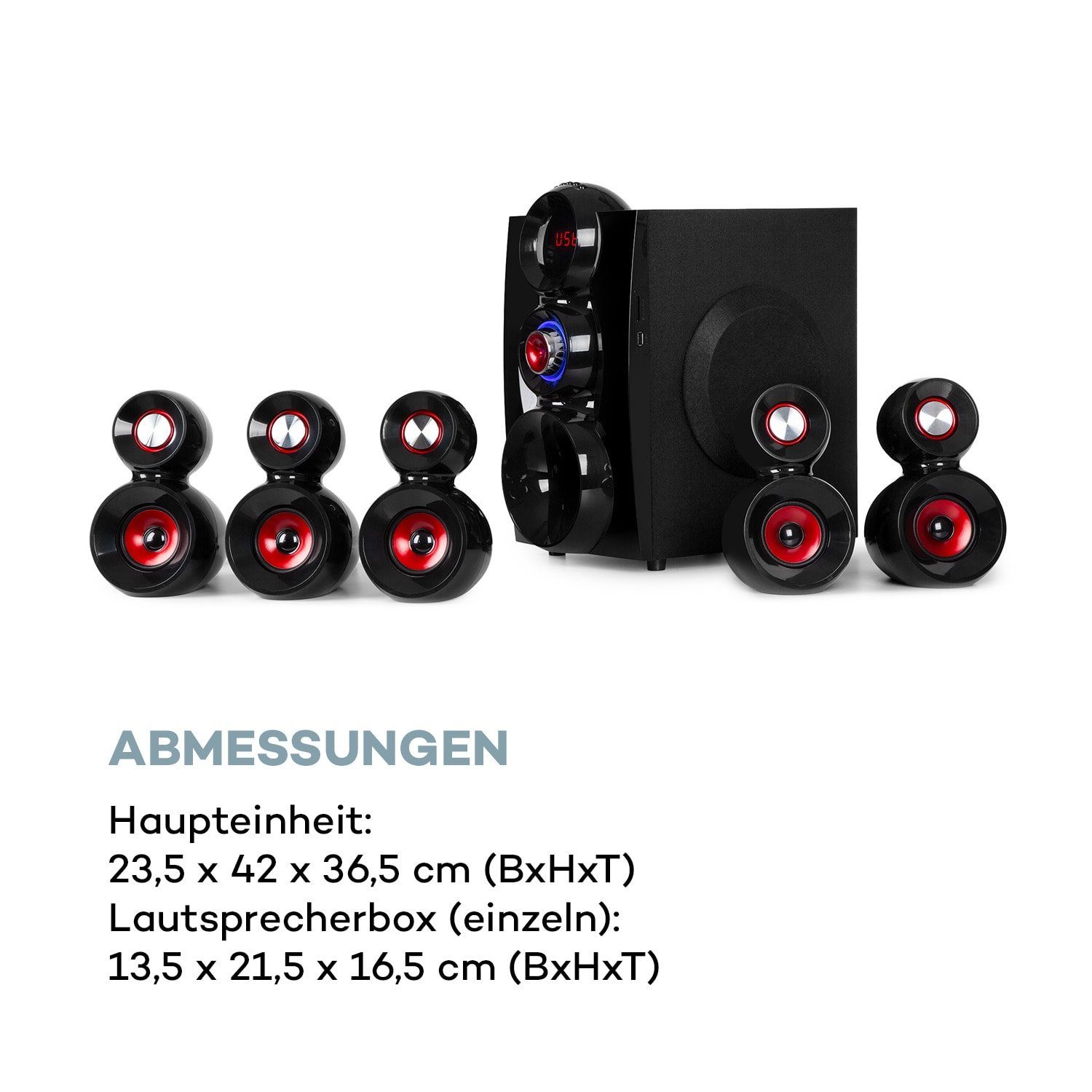 Auna Lautsprechersystem (190 X-Gaming W)