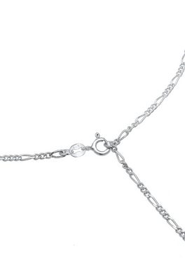 Elli Collierkettchen Y-Kette Figaro Basic Trend Verstellbar 925 Silber