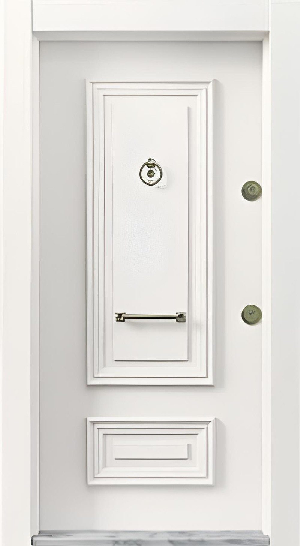 JVmoebel Haustür Weiße Eingangstür stabile und sichere hochwertige Haustür, Made in Europa