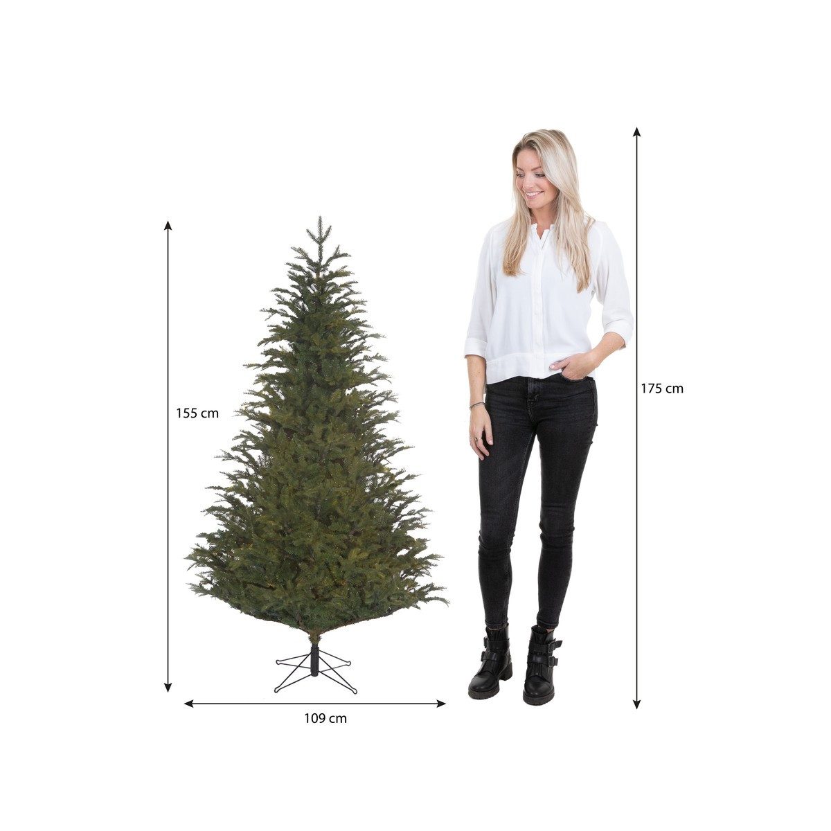 Black Box Trees Künstlicher Weihnachtsbaum Black Box Trees Frasier Weihnachtsbaum gruen TIPS 1298 - h155xd109cm
